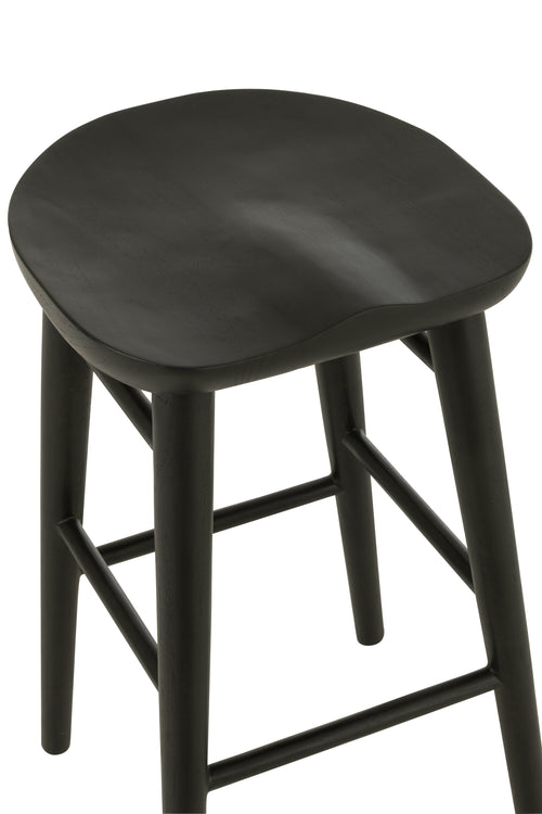 J-Line barkruk Mika - hout - zwart
