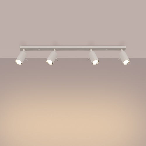 Sollux Lighting Plafondlamp RING 4L beige - 81x6x17cm