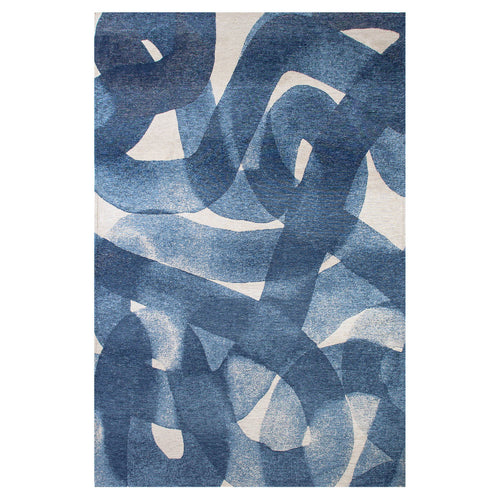 Lola&Moi vloerkleed Ink - blauw -200x280cm