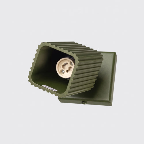 Sollux Lighting Wandlamp RAYO olijfgroen met schakelaar - 8x16x16cm