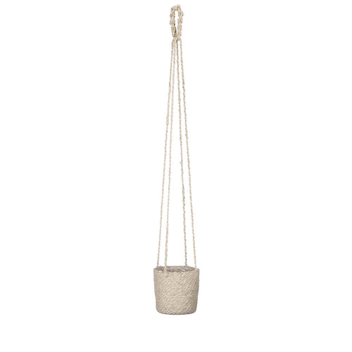 Mica Decorations Atlantic Plantenmand - Set van 2 - H16 x Ø16 cm - Crème