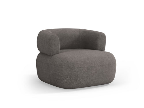 Micadoni Fauteuil Jenny boucle, grijs - 88x90x73cm