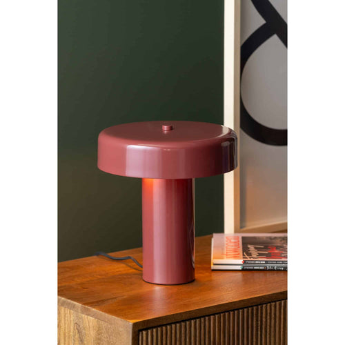 Leitmotiv tafellamp Riqueza Palo - rood - 24x24x26cm - Paddenstoellamp