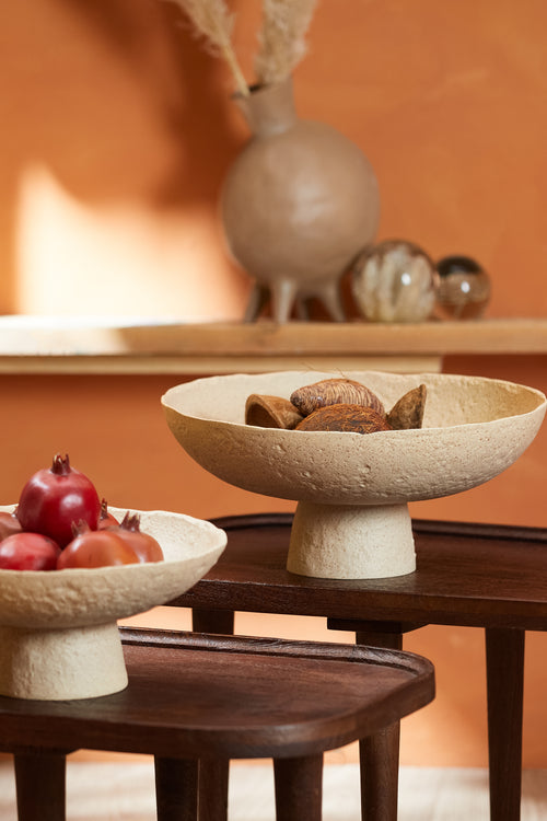 Light & Living schaal OTA - Ø38.5x17.5cm - bruin