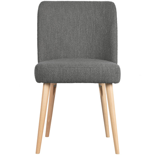 vtwonen eetkamerstoelen Force - Bouclé - Staalgrijs - Set van 2 - vtwonen shop