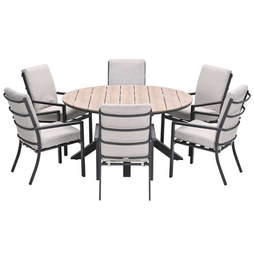 Garden Impressions tuinset Senja - Tulli - desert sand - Ø148x75 cm - 6-delig - vtwonen shop