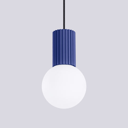 Sollux Lighting Hanglamp HALO 1 ultramarijn - 12x12x120cm
