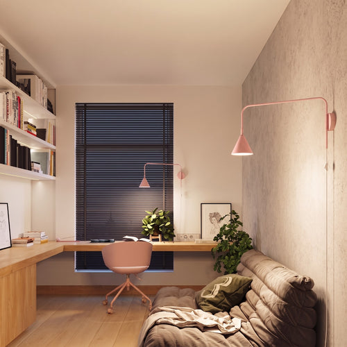 Sollux Lighting Wandlamp NOX roze - 14x61x30cm