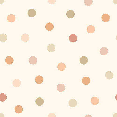 ESTAhome behang stip beige en meerkleurig - 50 x 900 cm - 131626