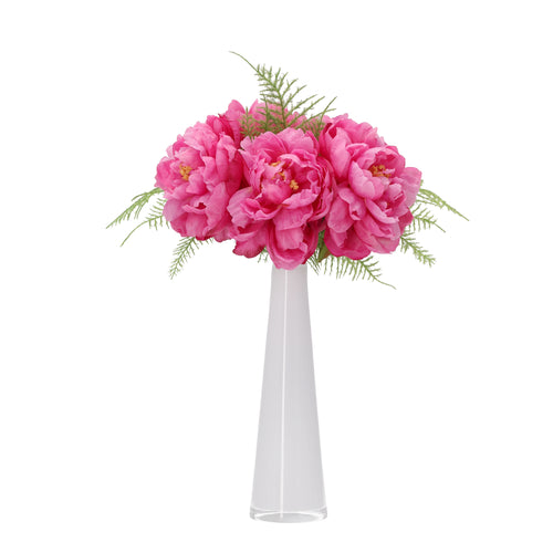 Maxifleur Kunst pioenrozen boeket Nomi Marbella Cerise 40cm