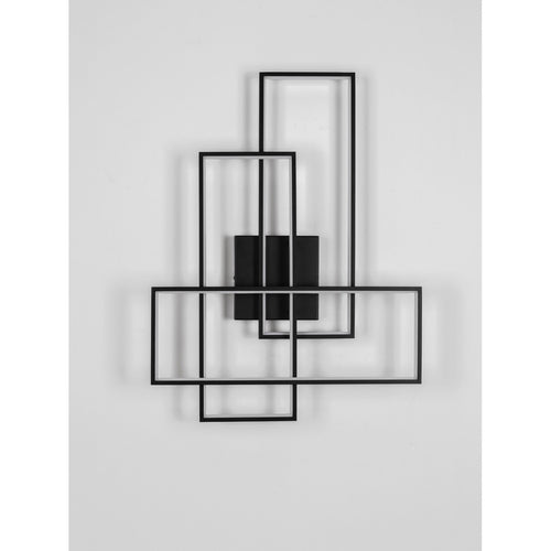 Nova Luce ALIS Geïntegreerde LED-wandlamp Sandy Black Triac dimbare LED 48W 2200lm 3200K
