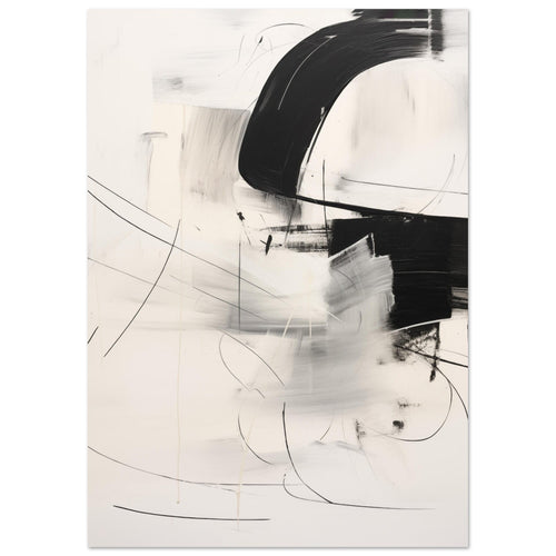 Artfulprints  Abstract - Chique brush 1   poster A4 21x29.7 cm