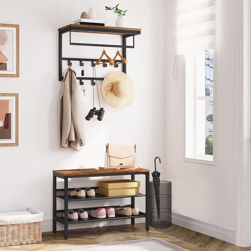 Ylumen kapstok Wesly -  30  x 42   cm - zwart bruin - vtwonen shop