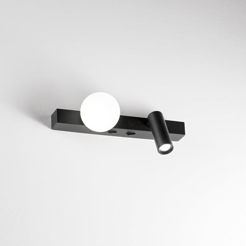 Ideal Lux PING PONG Leeswandlamp Zwart 3000K