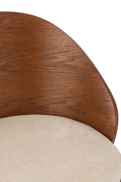 J-Line stoel Lone - multiplex/metaal - bruin/beige