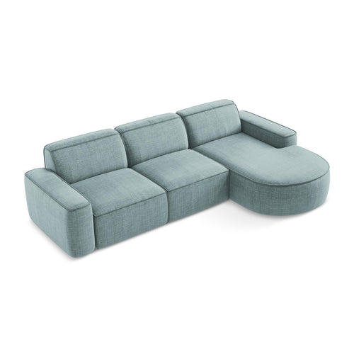 LaMiaSofa hoekbank rechts Melissa - textuurstof - jeans - 284x166x70