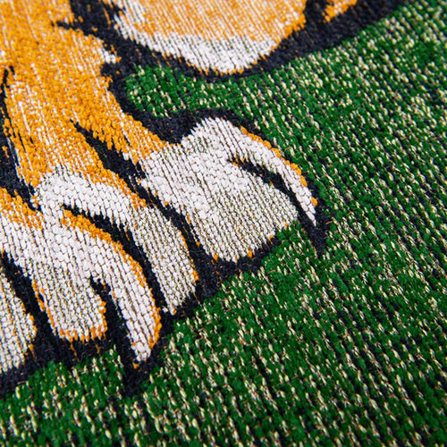 Louis De Poortere binnen & buiten machinewasbaar vloerkleed Pop Tiger van 70% gerecycled PET - groen - 100x140cm