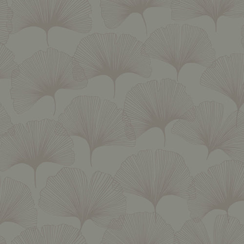 Origin Wallcoverings behang ginkgo bladeren warm grijs - 53 cm x 10.05 m - 347731 - vtwonen shop
