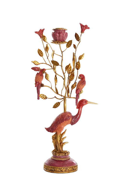 Light & Living kandelaar HERON - 22x11x44cm - rood