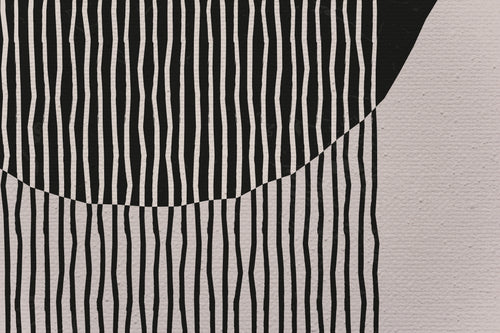 Canvas 60x40 Afdruk Zwart Geometrisch - vtwonen shop