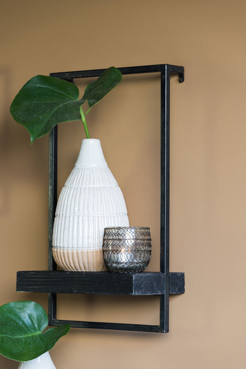 Light & Living wandplank MADDISON - 30x15x50cm - zwart