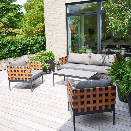 Lisomme Manou 4 delige tuin loungeset donkergrijs - vtwonen shop