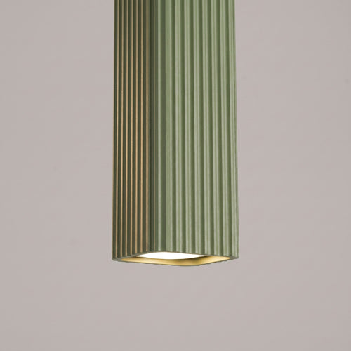 Sollux Lighting Hanglamp RAYO 3L olijfgroen - 45x6x98cm