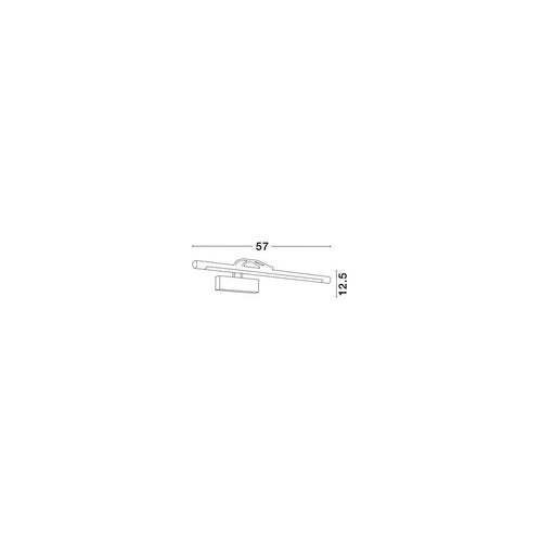 Merano Boston Schilderijlamp Messing Aluminium LED 12W 720Lm 4000K