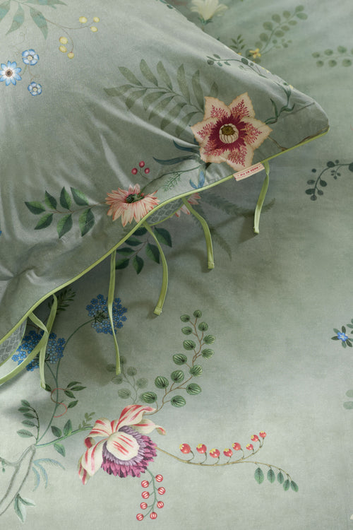 Pip Studio Dekbedovertrek Everbloom - 60 x 70 cm - Groen