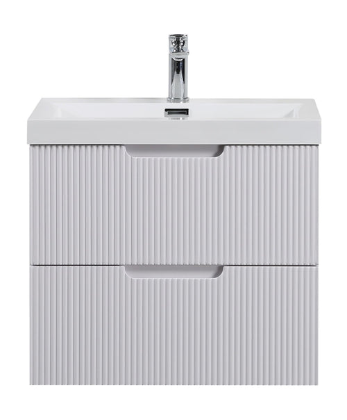 Badplaats Badkamermeubel Set Thermis 60 cm – Mat Wit – Badmeubel met Wastafel
