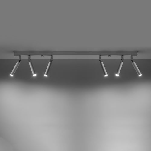 Sollux Lighting Plafondlamp EYETECH 6 wit - 100x3x20cm