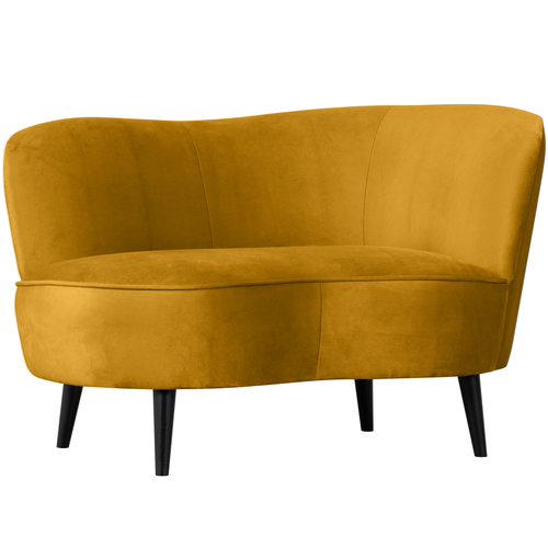 WOOOD loungefauteuil rechts Sara - Velvet - Oker - 71x112x81 - vtwonen shop