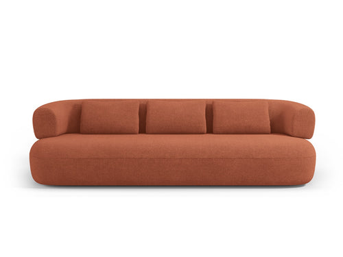 Micadoni Bank Jenny 4-zits, boucle, baksteen - 90x226x73cm