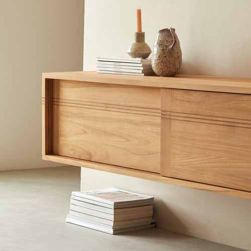 Tikamoon Teakhouten TV-meubel 140 cm - Naturel