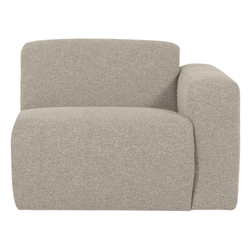 WOOOD 1-zits bank arm rechts Mojo Base - Bouclé - Beige - 74x105x97
