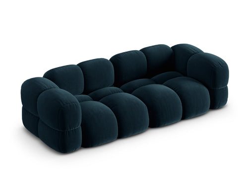 Cosmopolitan Design Bank Loretto 4-zits, flueel diepe olie - 100x250x68cm