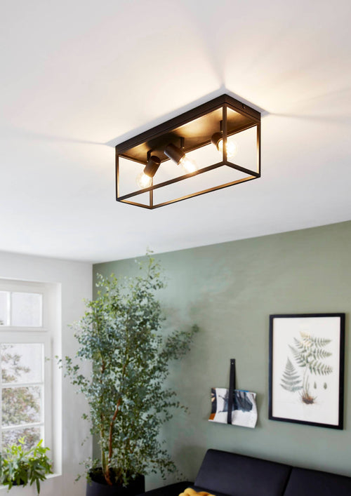 EGLO plafondlamp Silentina - e27 - 54 cm - zwart - vtwonen shop