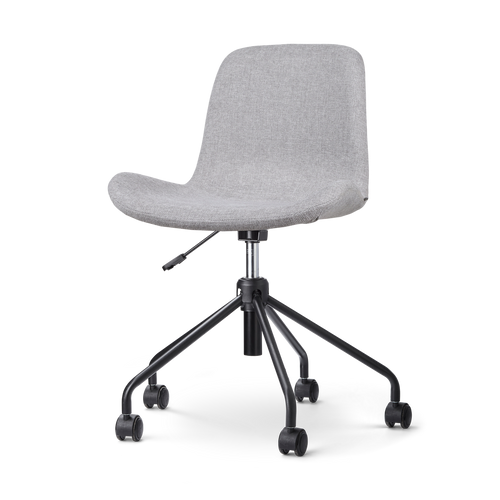Nolon Nout-Fé Bureaustoel Lichtgrijs - Stof - Zwart Onderstel