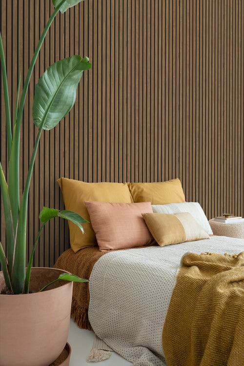 ESTAhome behang houten wandpanelen 3d bruin - 53 cm x 10.05 m - 139609 - vtwonen shop