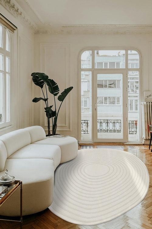 AFK Living vloerkleed Aeon - reliëfeffect - beige - 200 x 290 cm - vtwonen shop