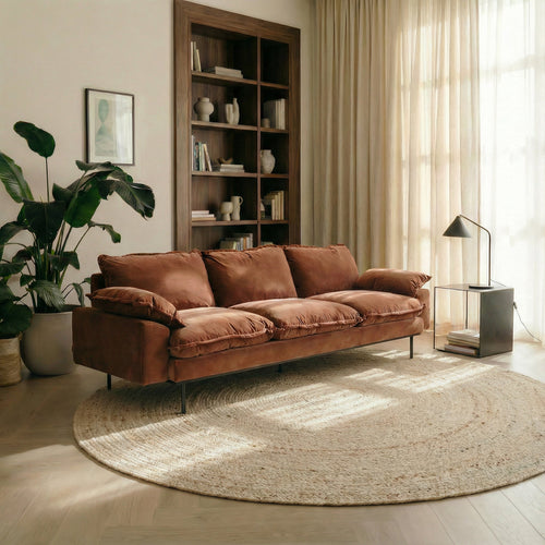 Mrcarpet vloerkleed Labyrint - Wol - beige/ivoor - Ø160 cm
