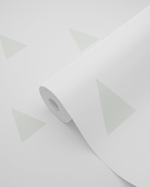 ESTAhome behang grafische driehoekjes mintgroen en wit - 53 cm x 10.05 m - 128868 - vtwonen shop