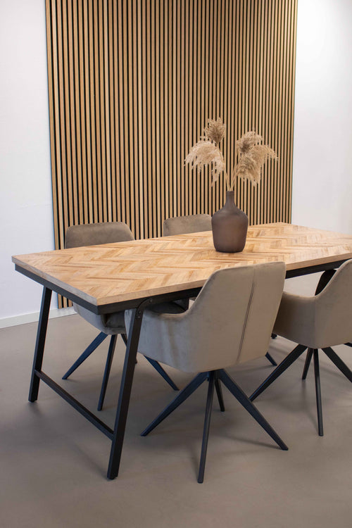 Kick draaistoel Tom - Taupe - vtwonen shop