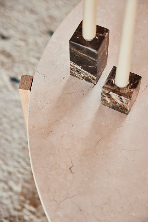 OYOY Vierkante kandelaar - marmer - vtwonen shop