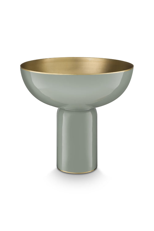 Pip Studio - Ronde Schaal - Groen - Metaal - 24x23cm - vtwonen shop