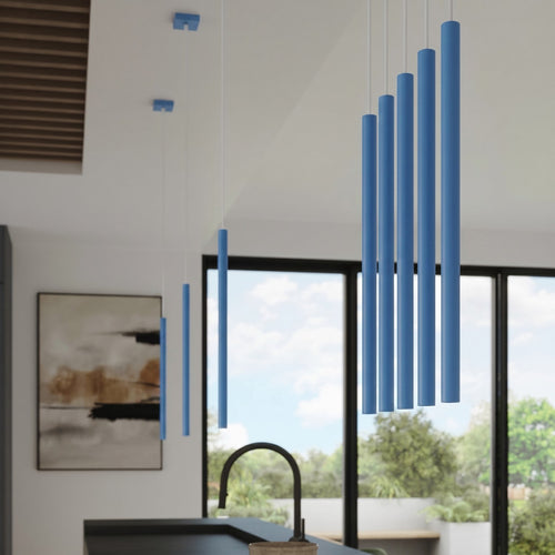 Sollux Lighting Wandlamp PASTELO 2 azuur - 2,5x5x50cm