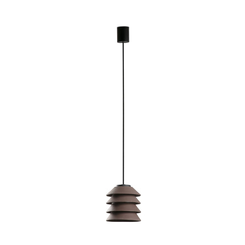 Faro Toba Toba hanglamp voor buiten, bruin, E27, IP65