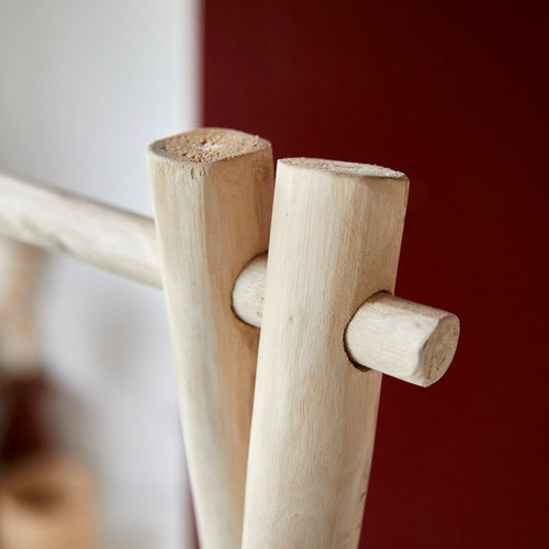 Tikamoon Massief teakhouten handdoekenrek - Naturel - vtwonen shop