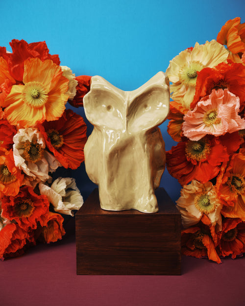 Serax uil vaas S geel After Midnight - vtwonen shop