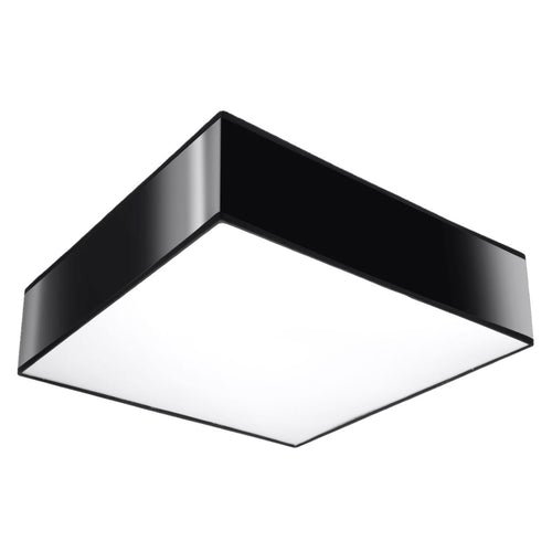 Sollux Lighting Plafondlamp HORUS 35 zwart - 35x35x11cm